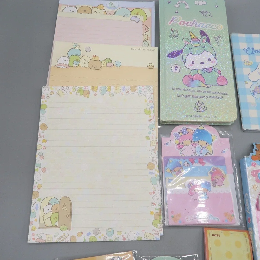 Pochacco Sanrio Stationary Lot Anime Pen Notepad Sticky Notes